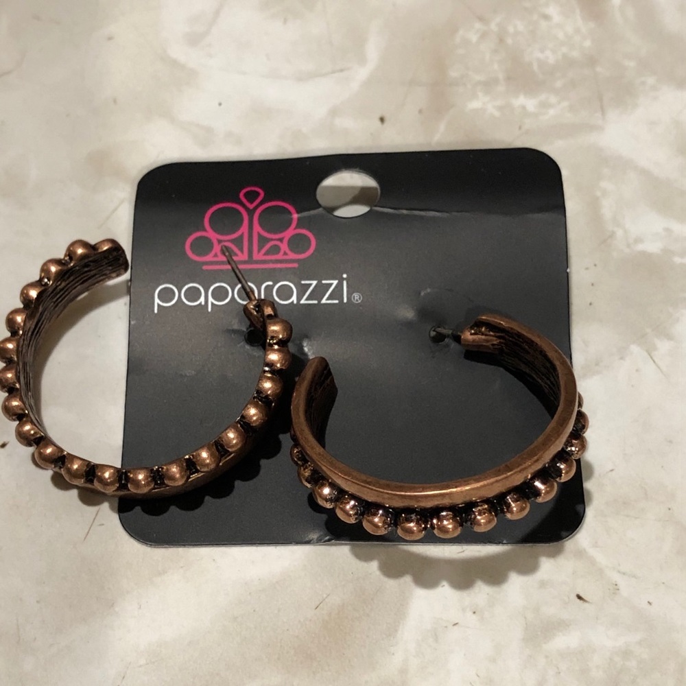Cooper Hoop Earrings